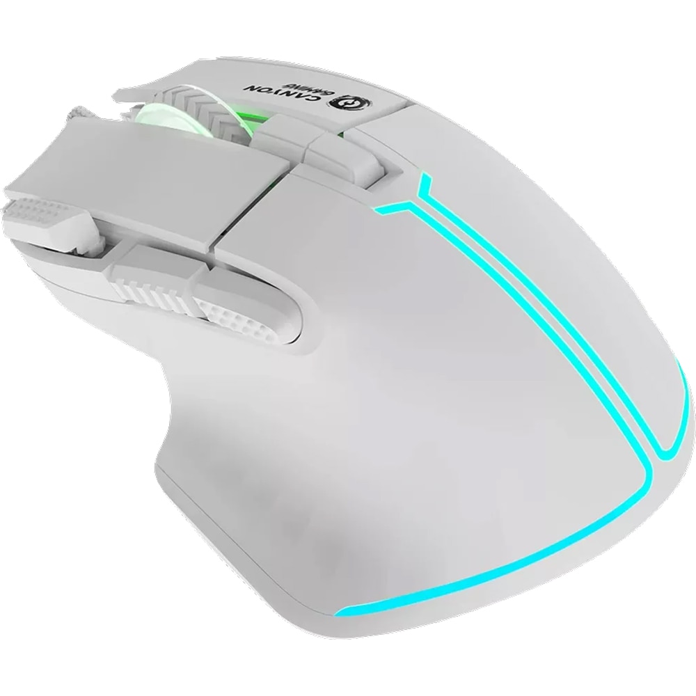 Mouse Gaming CANYON Fortnax GM-636, 20000 dpi, alb