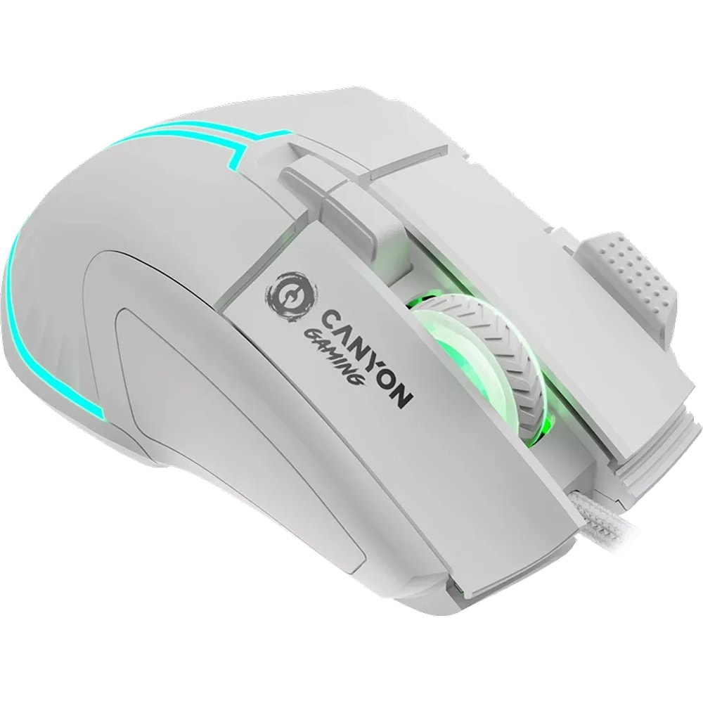 Mouse Gaming CANYON Fortnax GM-636, 20000 dpi, alb