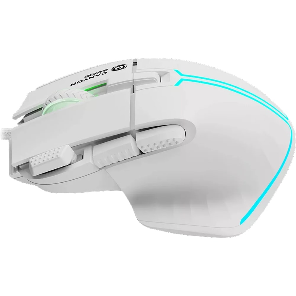 Mouse Gaming CANYON Fortnax GM-636, 20000 dpi, alb