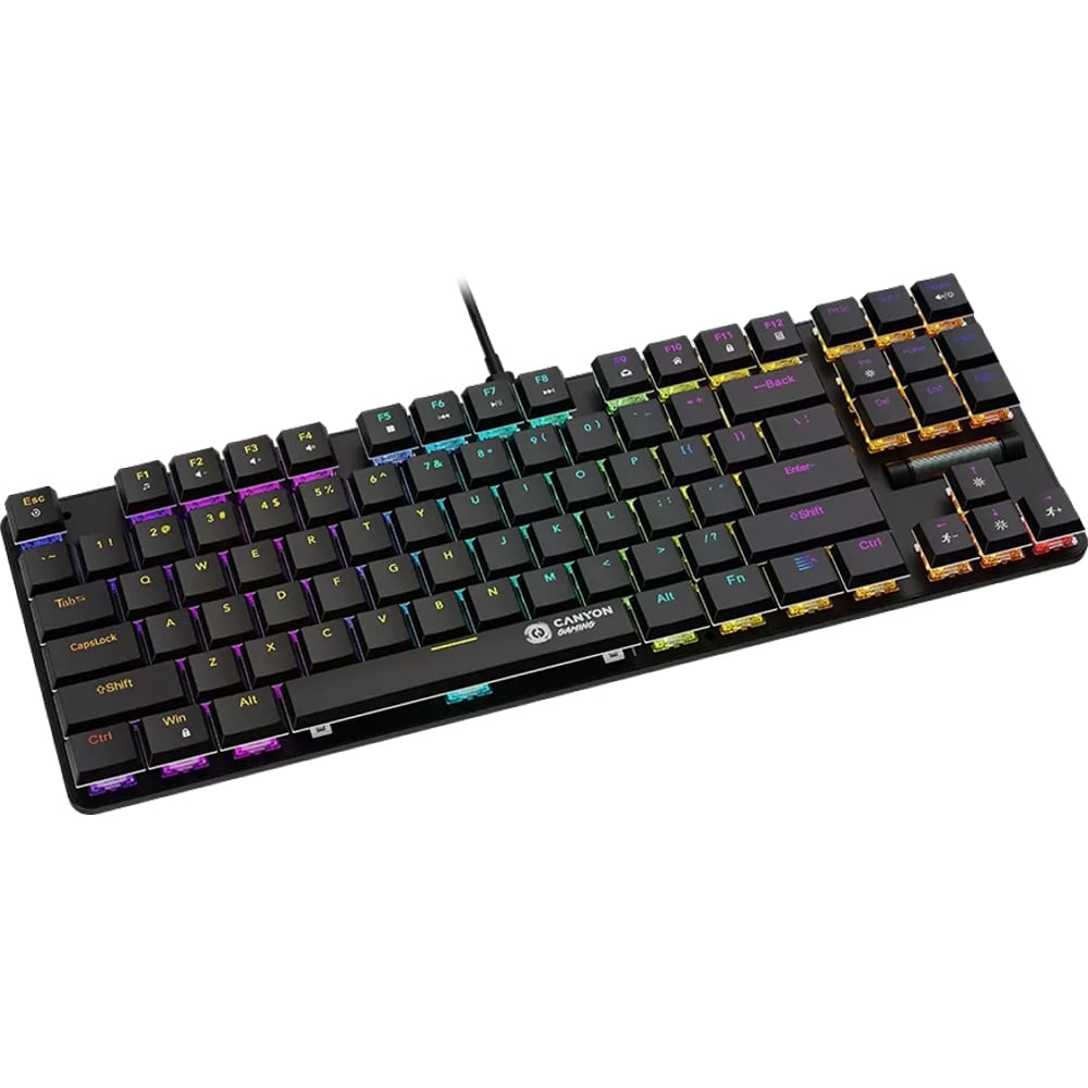 Tastatura Gaming mecanica CANYON Cometstrike TKL GK-50, USB, Layout US, negru