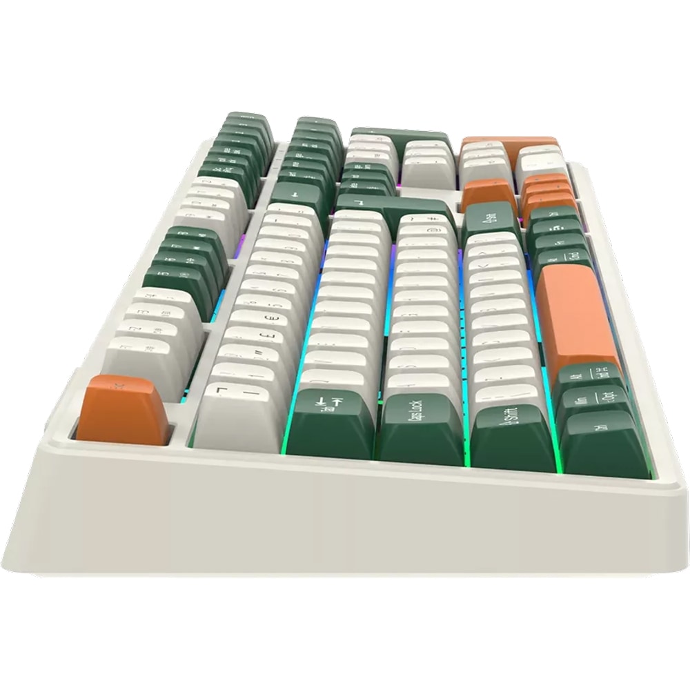 Tastatura Gaming Wireless mecanica CANYON Shadder GKW-11, USB, Layout US, alb