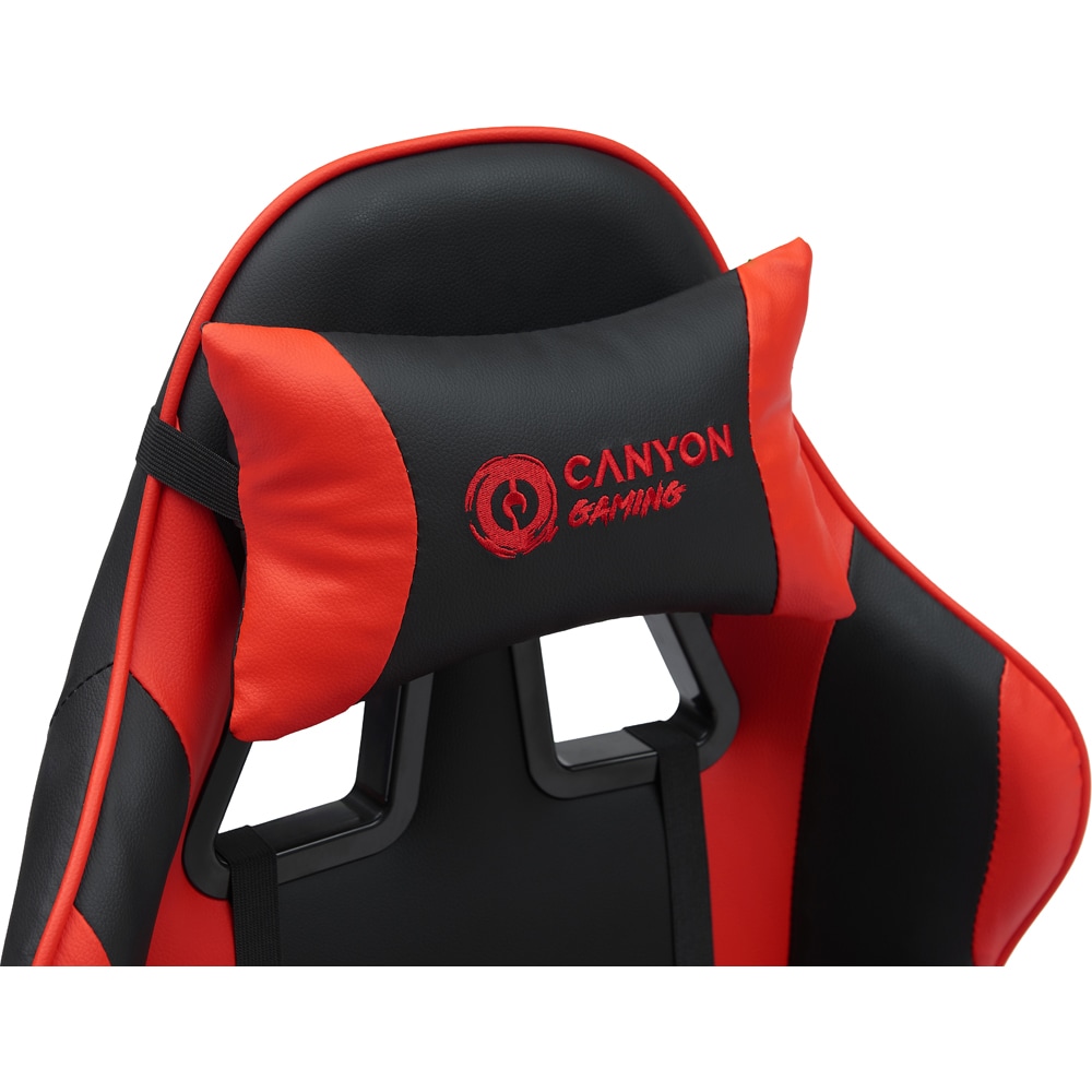 Scaun Gaming CANYON Core SGCH2, negru-rosu