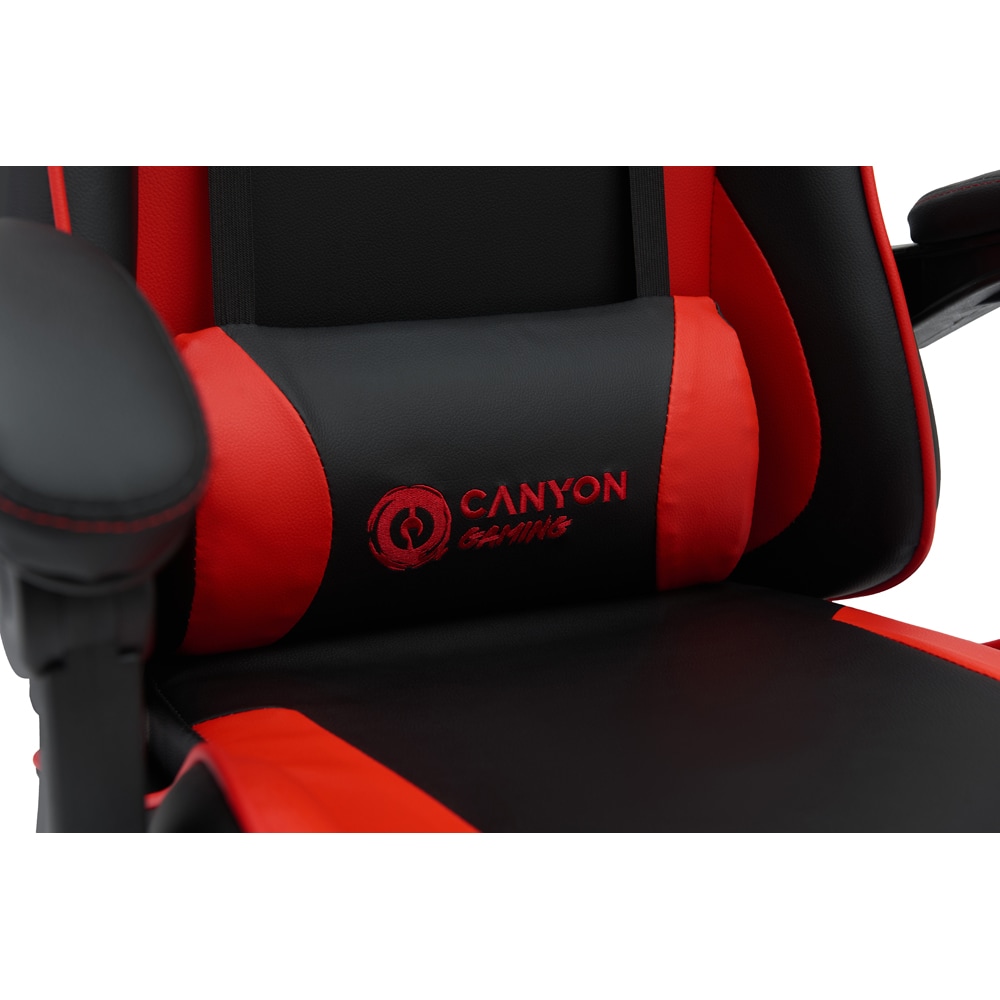 Scaun Gaming CANYON Core SGCH2, negru-rosu
