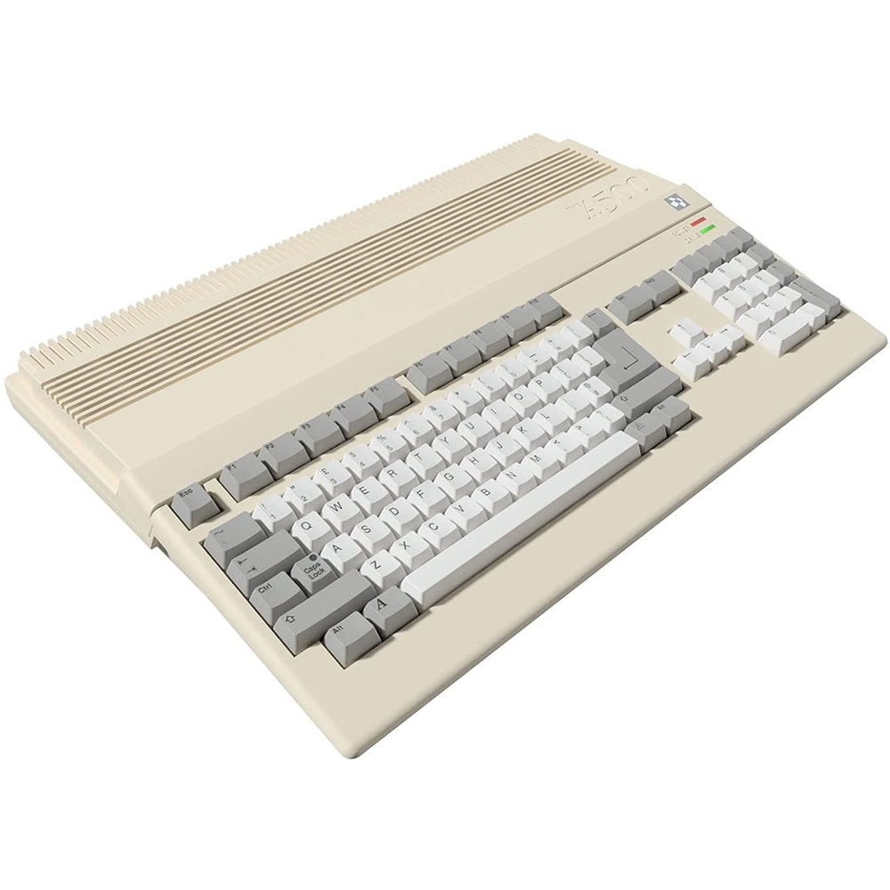 Consola retro AMIGA A500 Mini, 25 jocuri, alb