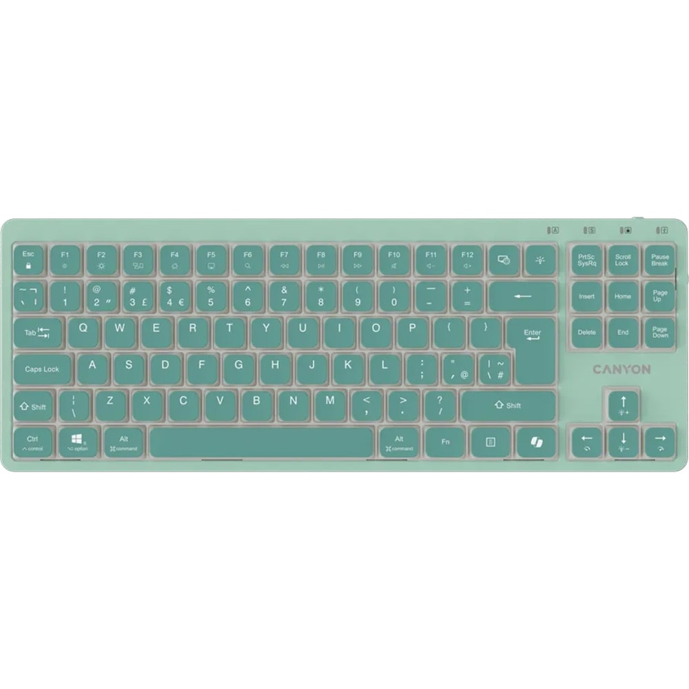 Tastatura mecanica CANYON OnType 10, USB, Layout US, verde