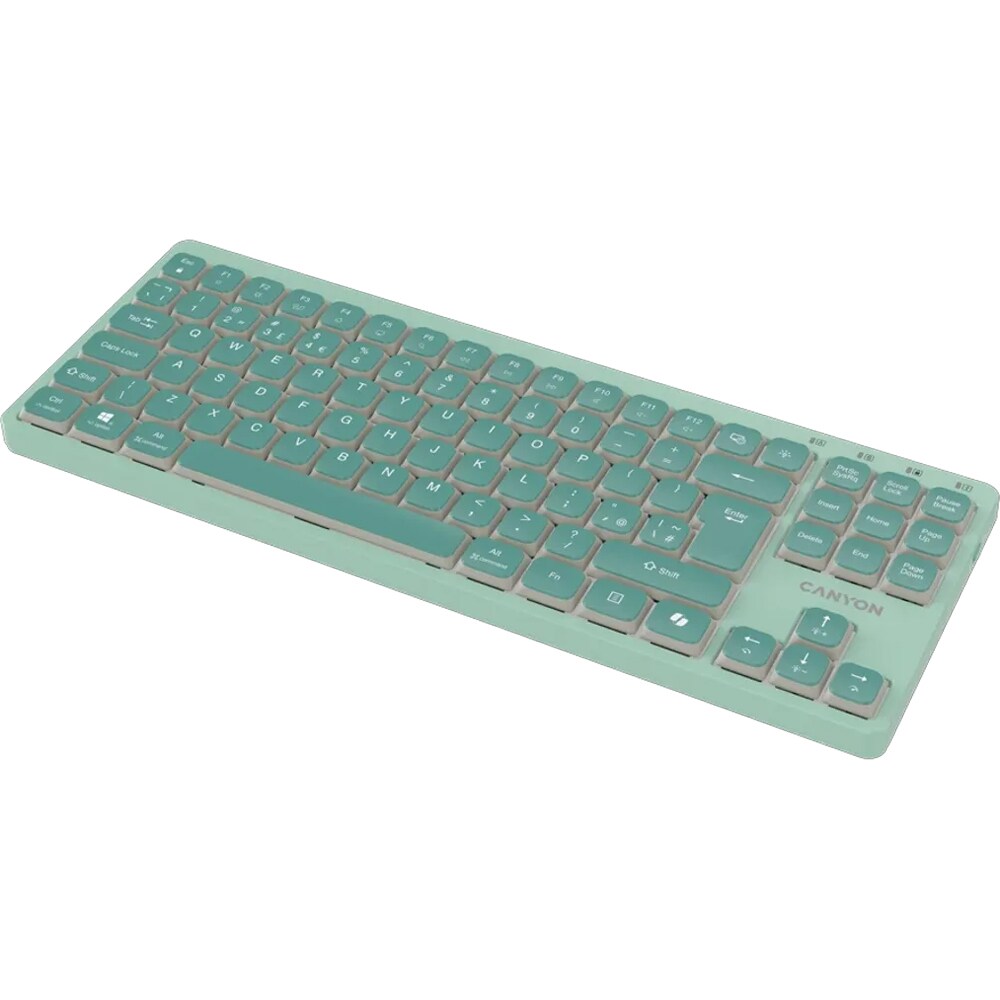 Tastatura mecanica CANYON OnType 10, USB, Layout US, verde