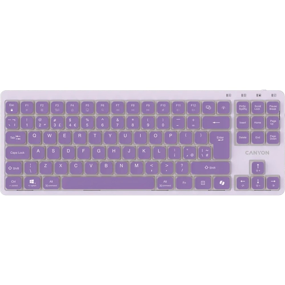 Tastatura mecanica CANYON OnType 10, USB, Layout US, violet
