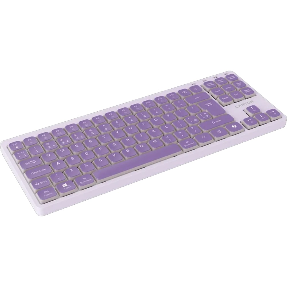 Tastatura mecanica CANYON OnType 10, USB, Layout US, violet