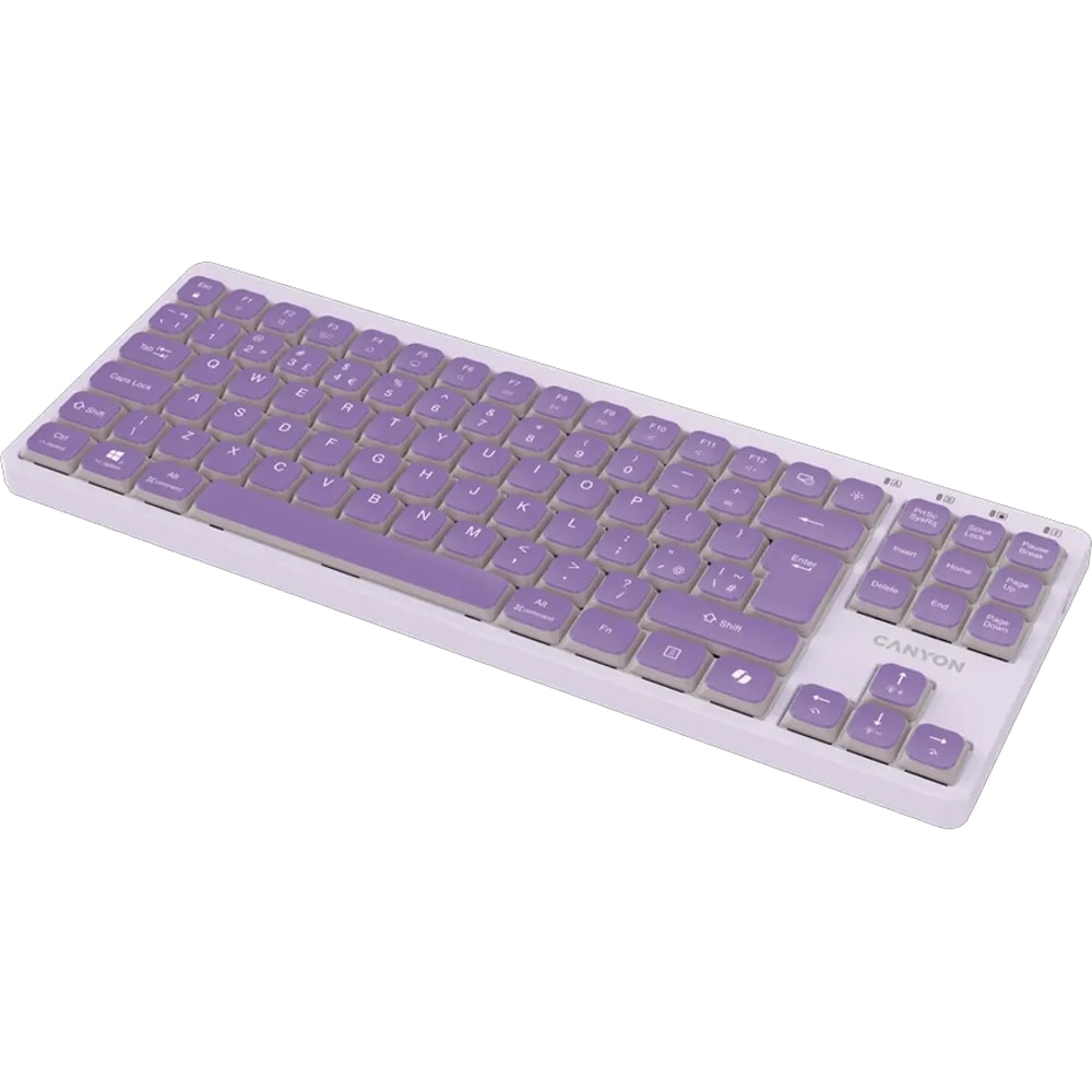 Tastatura mecanica CANYON OnType 10, USB, Layout US, violet