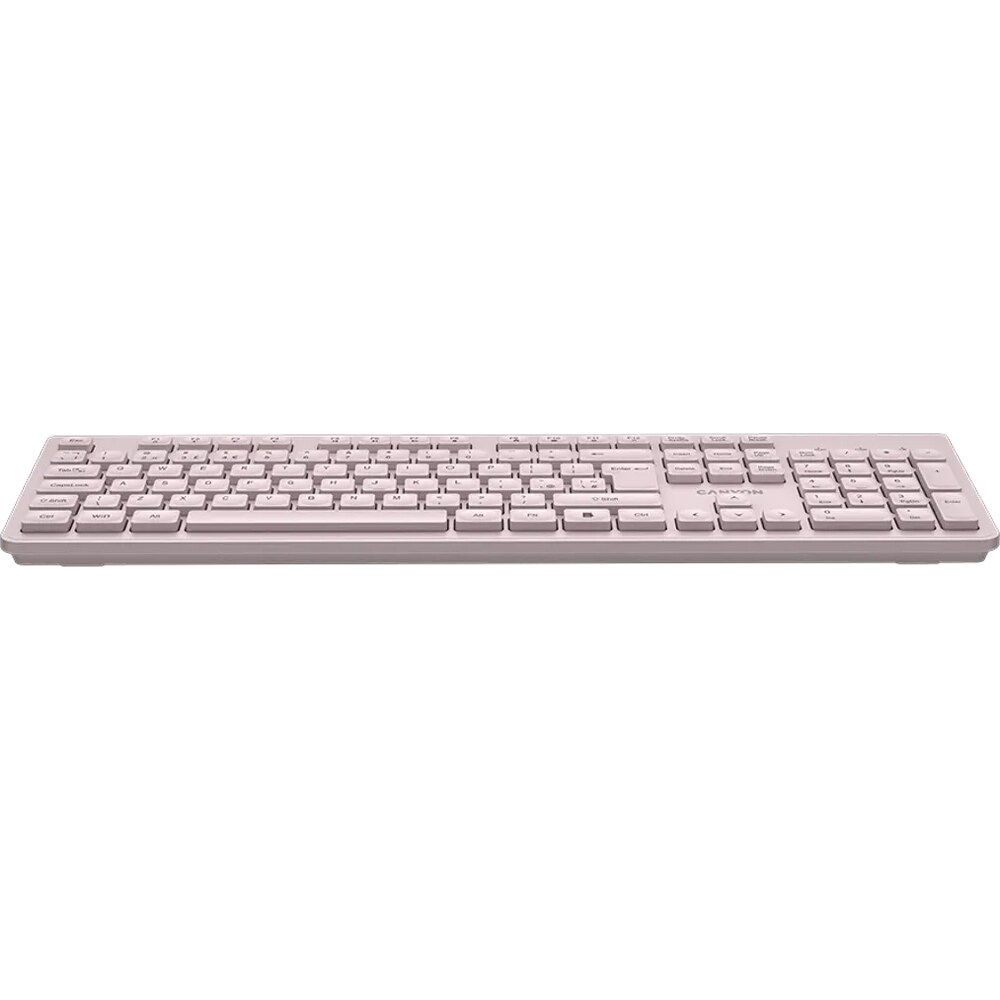 Tastatura Wireless CANYON HKB-W01, USB, Layout US, bej