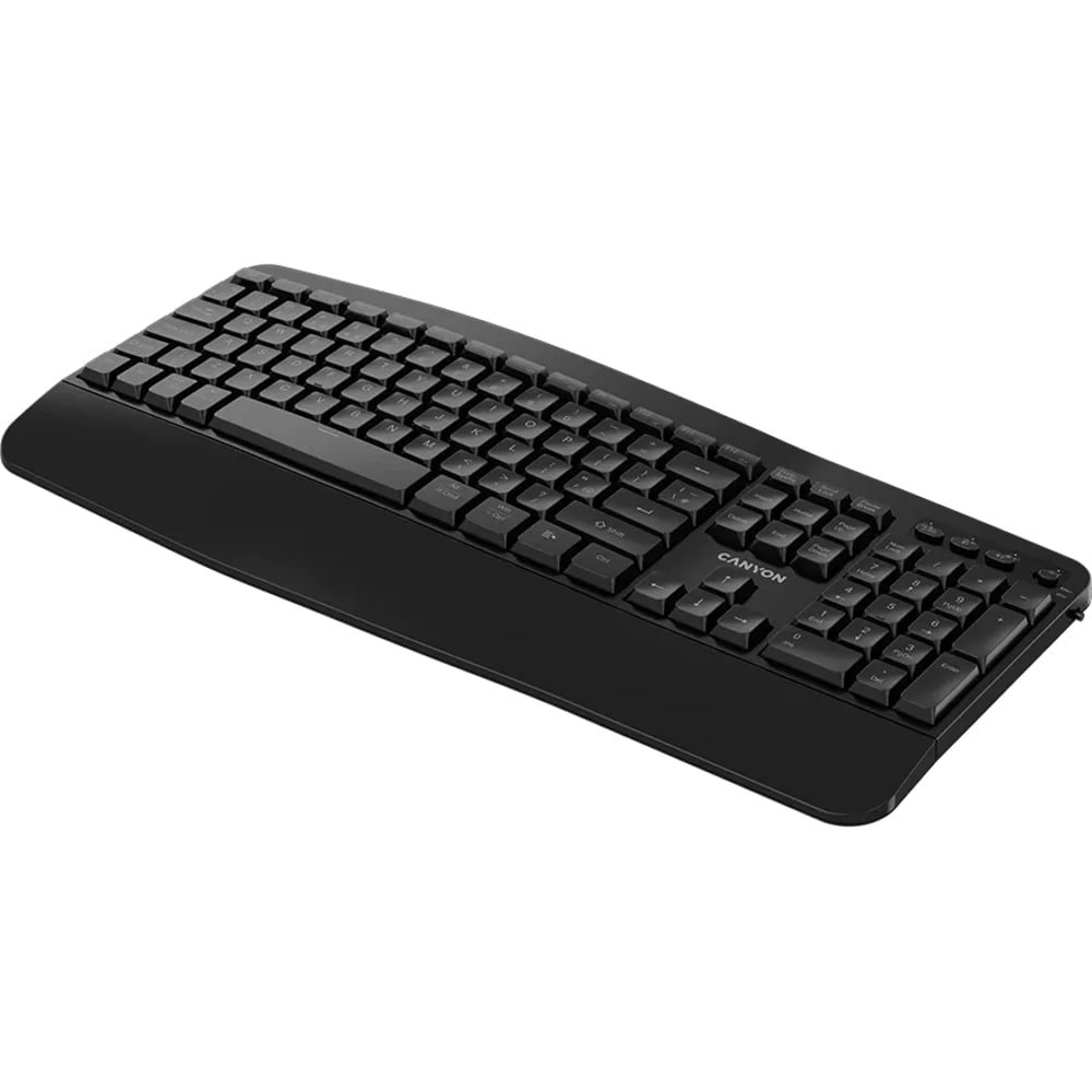 Tastatura Wireless CANYON HKB-W6, Bluetooth, Layout US, negru
