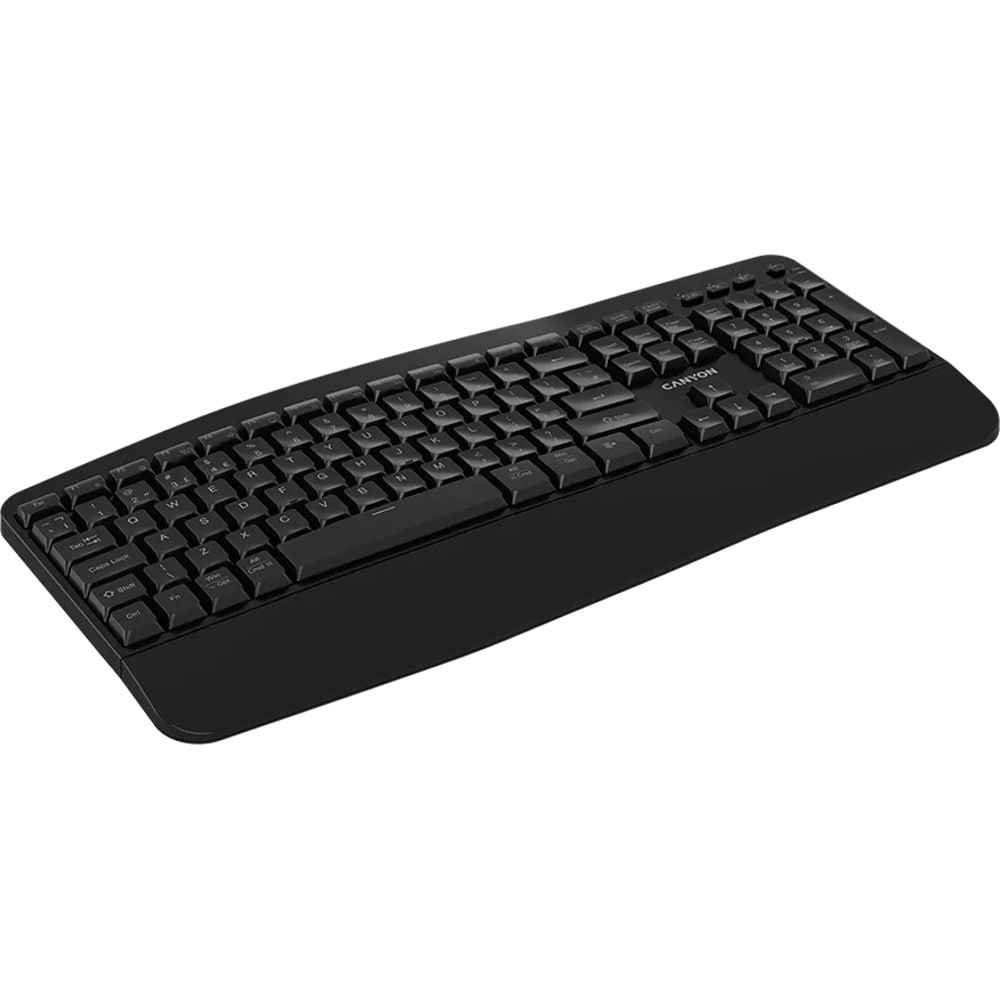 Tastatura Wireless CANYON HKB-W6, Bluetooth, Layout US, negru