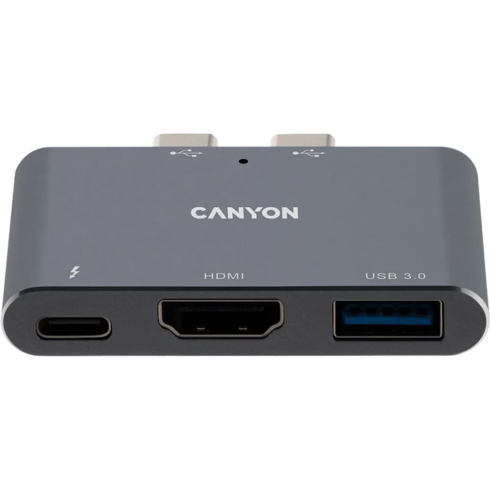 Hub USB CANYON DS-1, Thunderbolt, USB 3.0, HDMI, gri