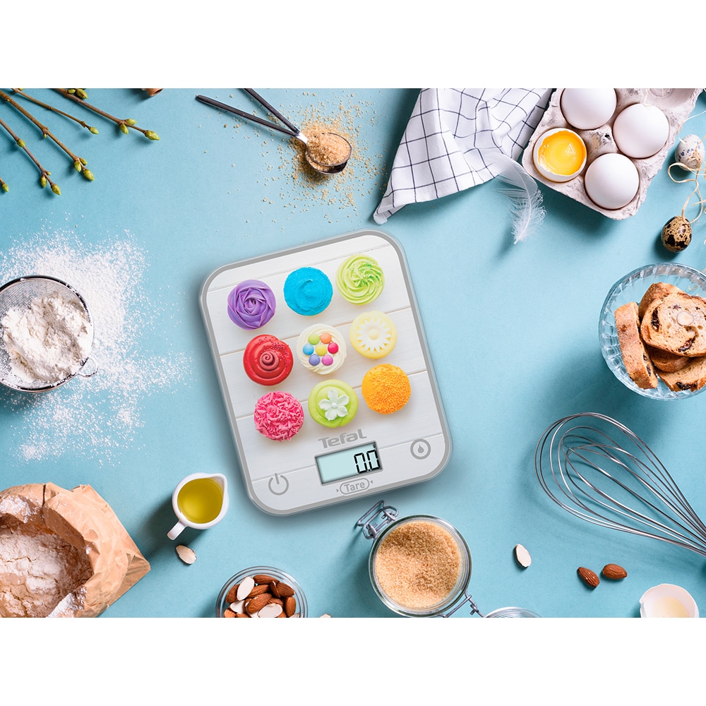 Cantar de bucatarie TEFAL Optiss BC50D4V0, 5kg, multicolor