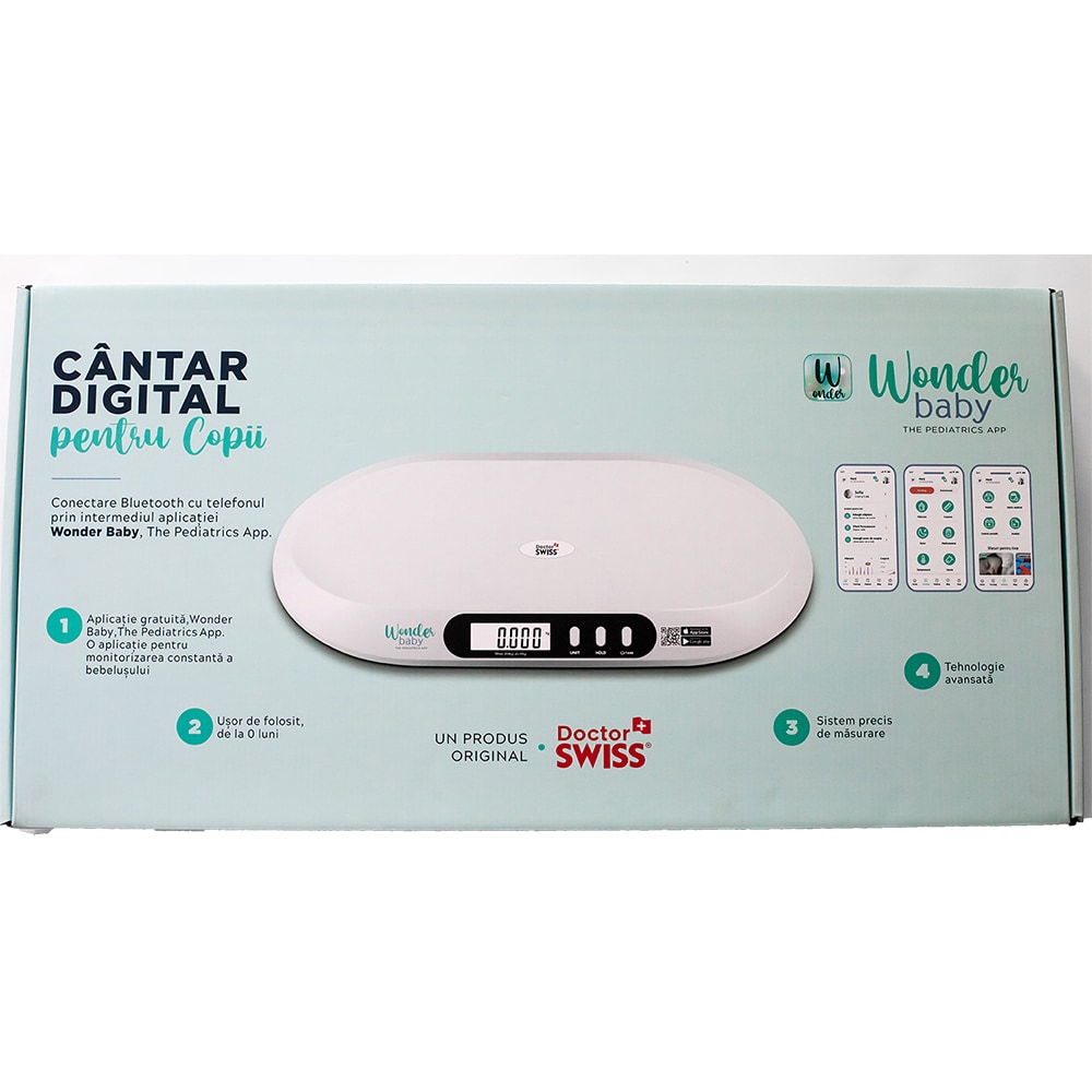Cantar de bebelusi DOCTOR SWISS Smart DRS11, 20kg, alb