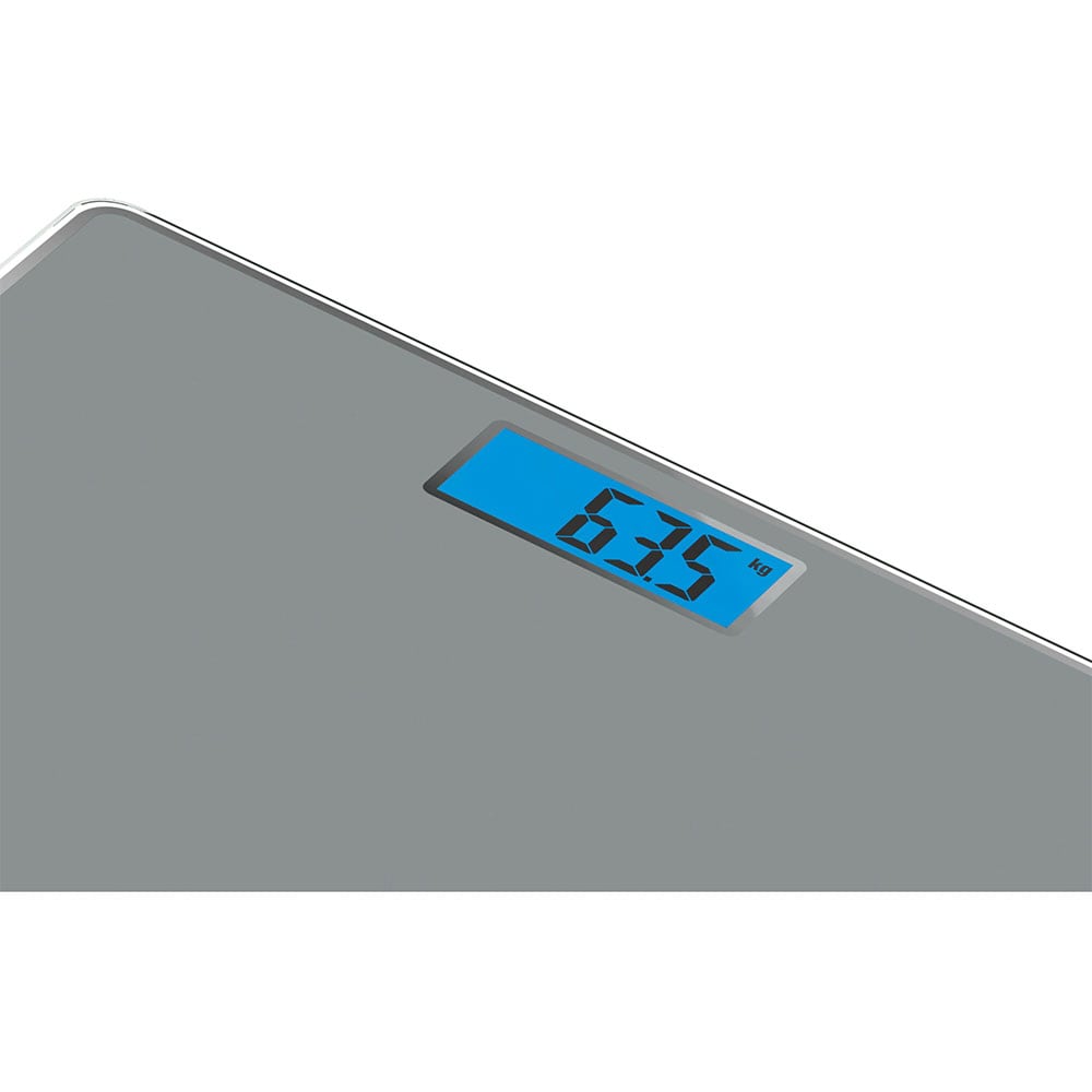 Cantar corporal TEFAL Classic PP1500V0, 160kg, electronic, sticla, gri