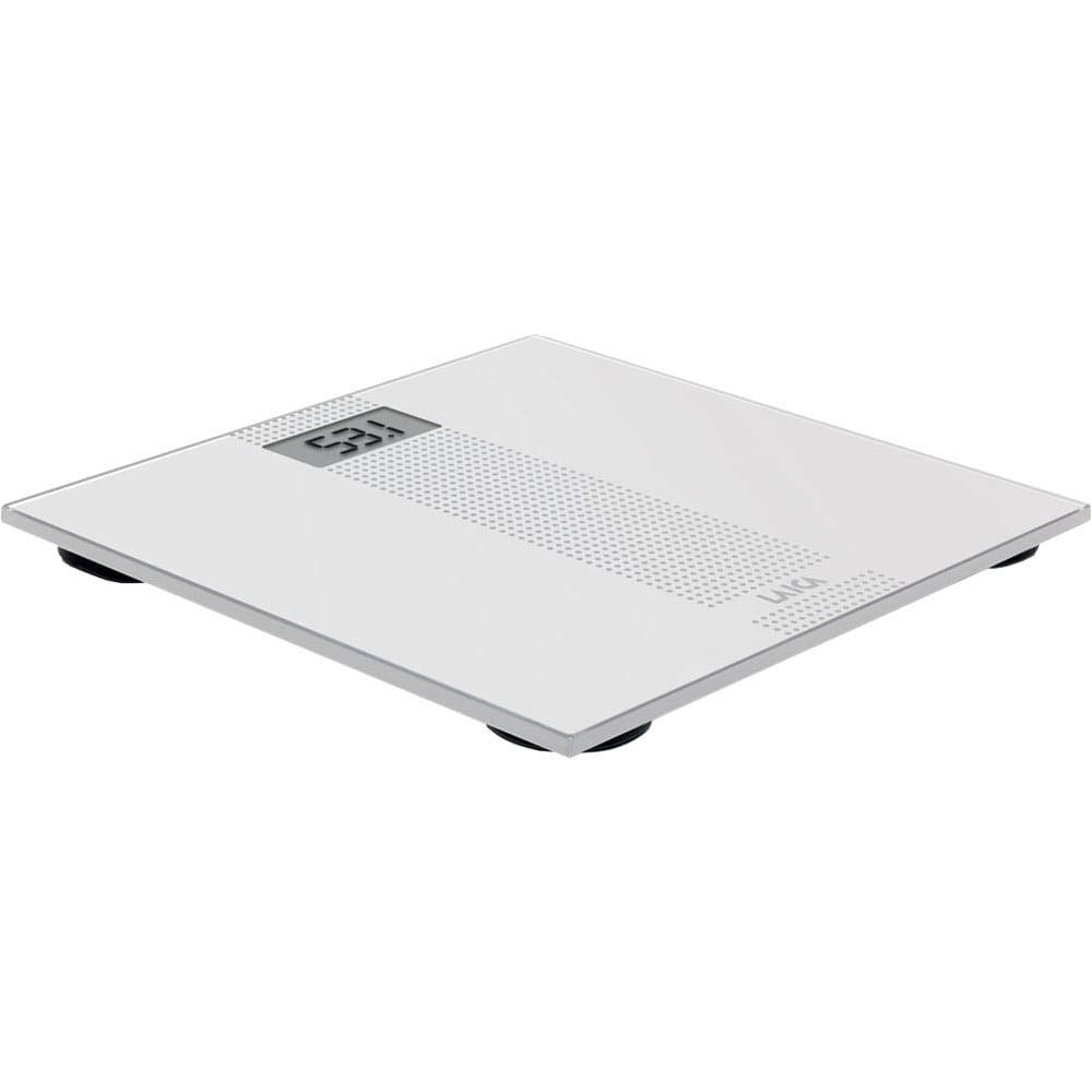 Cantar corporal LAICA PS1054, 180kg, electronic, sticla, alb