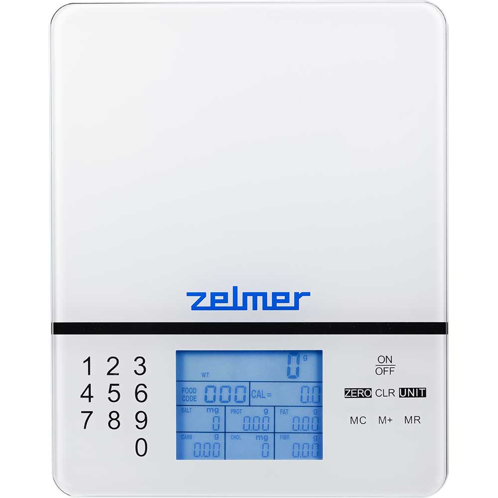 Cantar de bucatarie ZELMER ZKS1500N, 5kg, alb-negru
