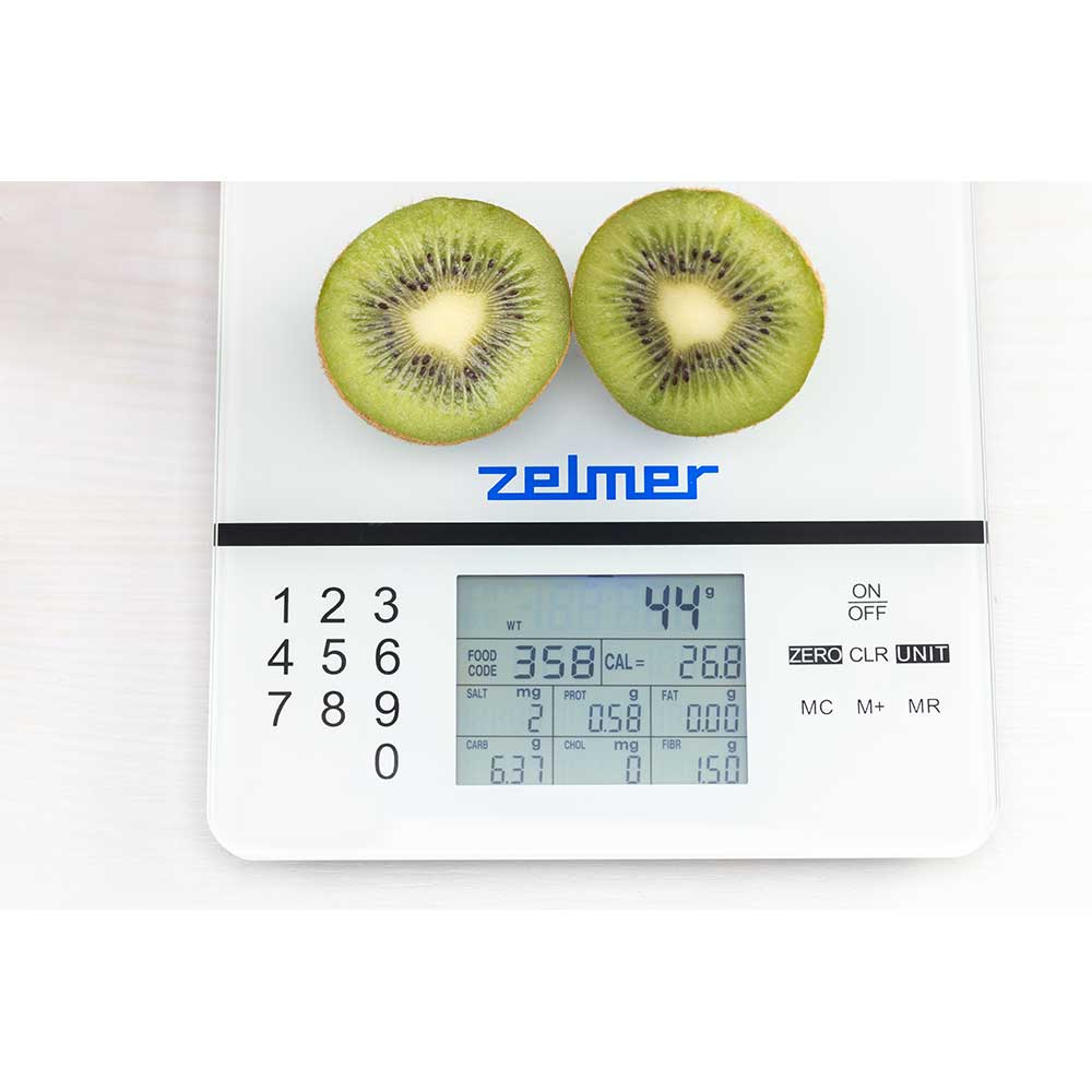 Cantar de bucatarie ZELMER ZKS1500N, 5kg, alb-negru