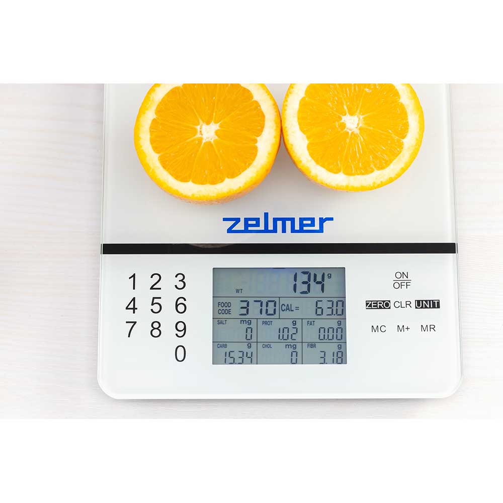 Cantar de bucatarie ZELMER ZKS1500N, 5kg, alb-negru