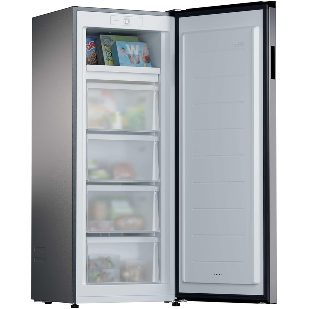 Congelator CANDY CNUQ2L513EX, Low Frost, 169 l, H 138 cm, Clasa E, argintiu