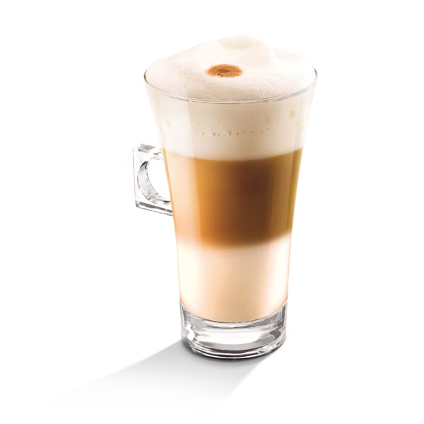 Capsule cafea NESCAFE Latte Macchiato Unsweetened, compatibile Dolce Gusto, 8 capsule cafea + 8 capsule lapte, 168g