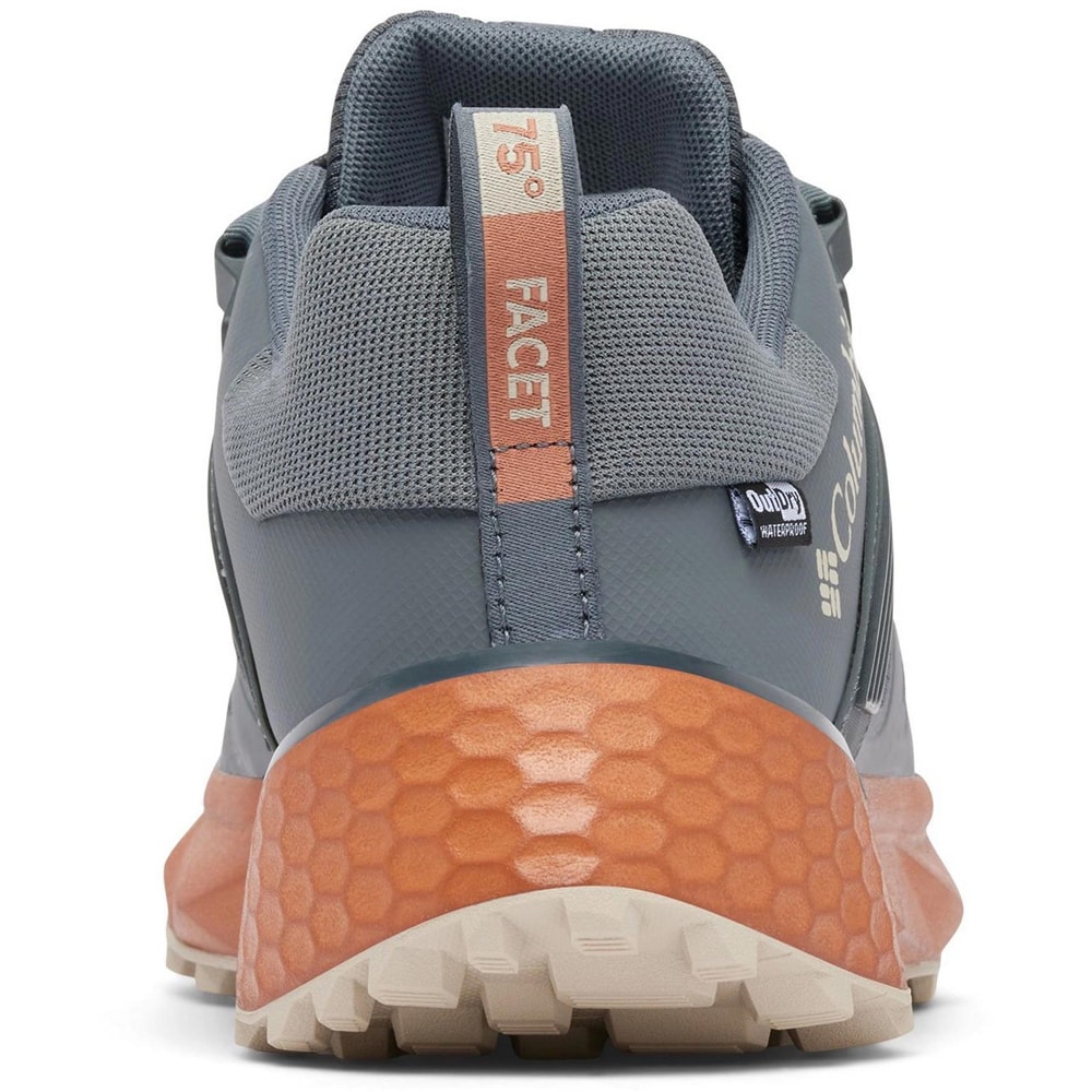 Ghete drumetie barbati COLUMBIA Facet 75 OutDry, marimea 42, gri-portocaliu