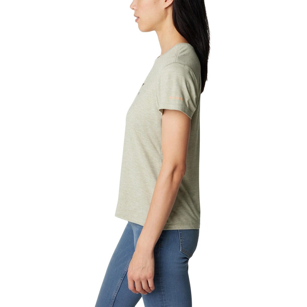 Tricou femei COLUMBIA Sloan Ridge Graphic Short Sleeve Tee, marimea S, verde