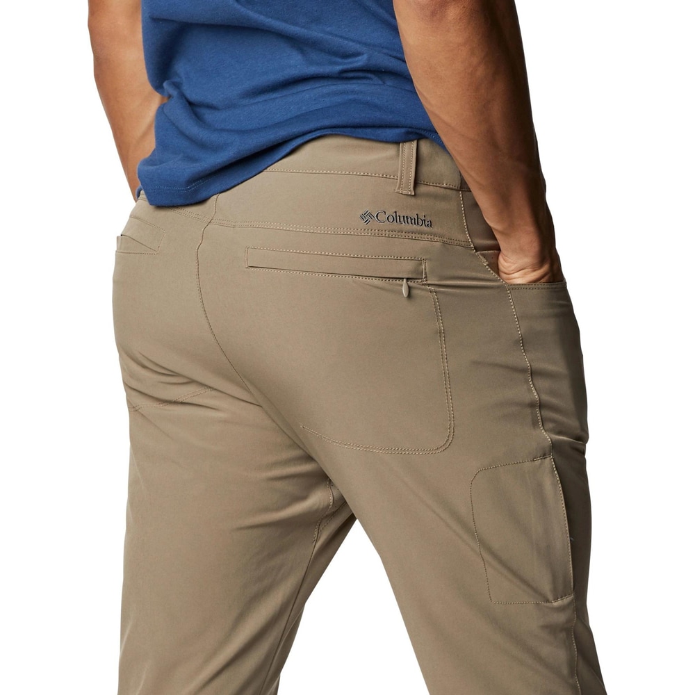 Pantaloni barbati COLUMBIA Outdoor Elements Stretch, marimea 32, bej