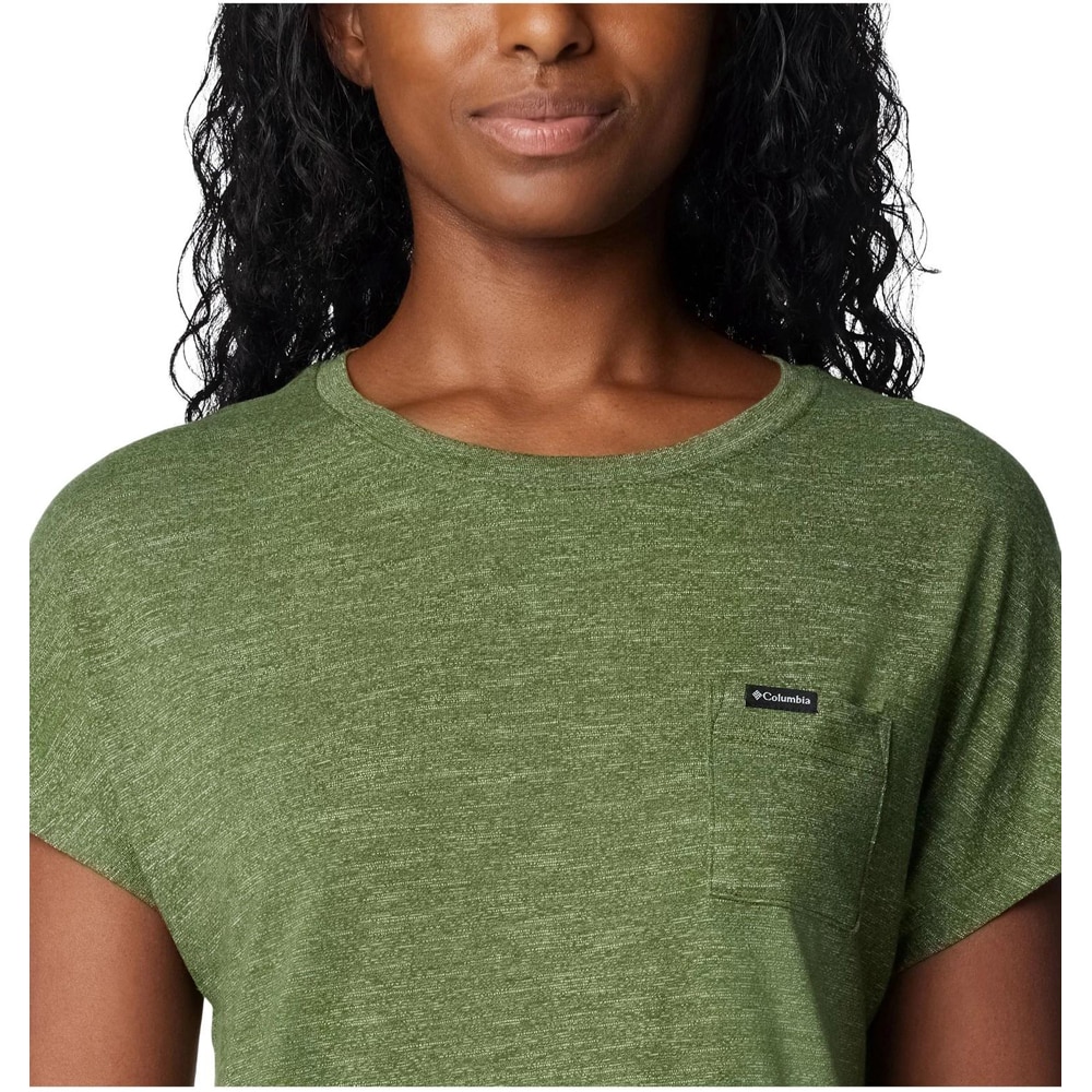 Tricou femei COLUMBIA Cades Cape Tee, marimea M, verde