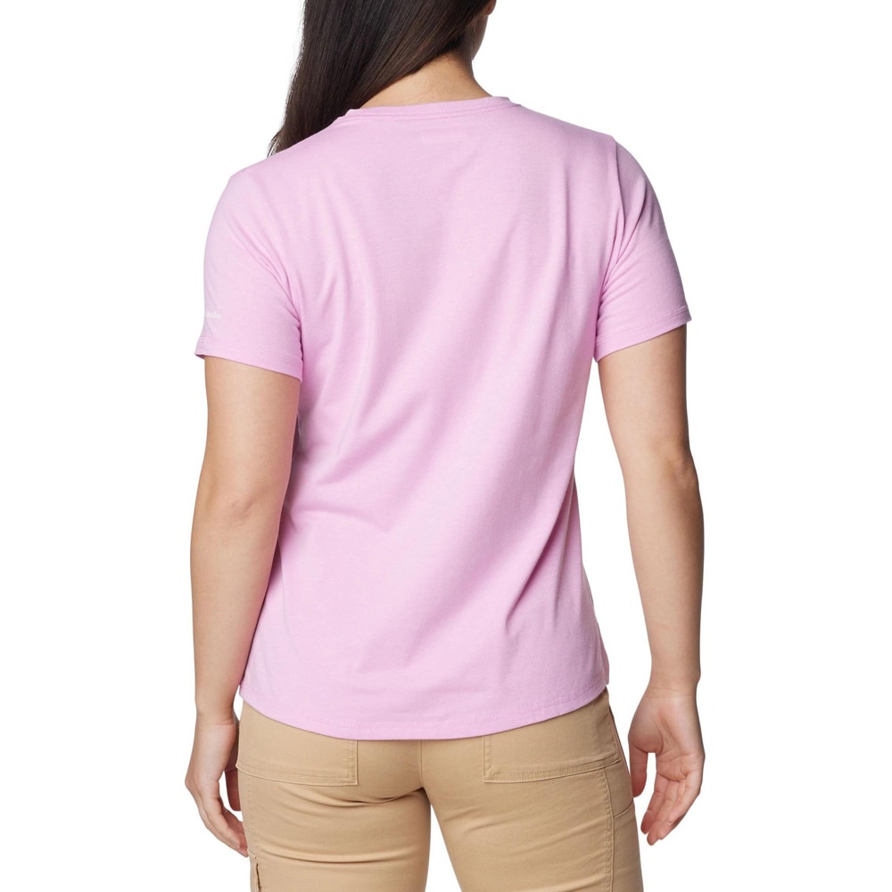 Tricou femei COLUMBIA Sun Trek Short Sleeve Graphic Tee, marimea L, roz
