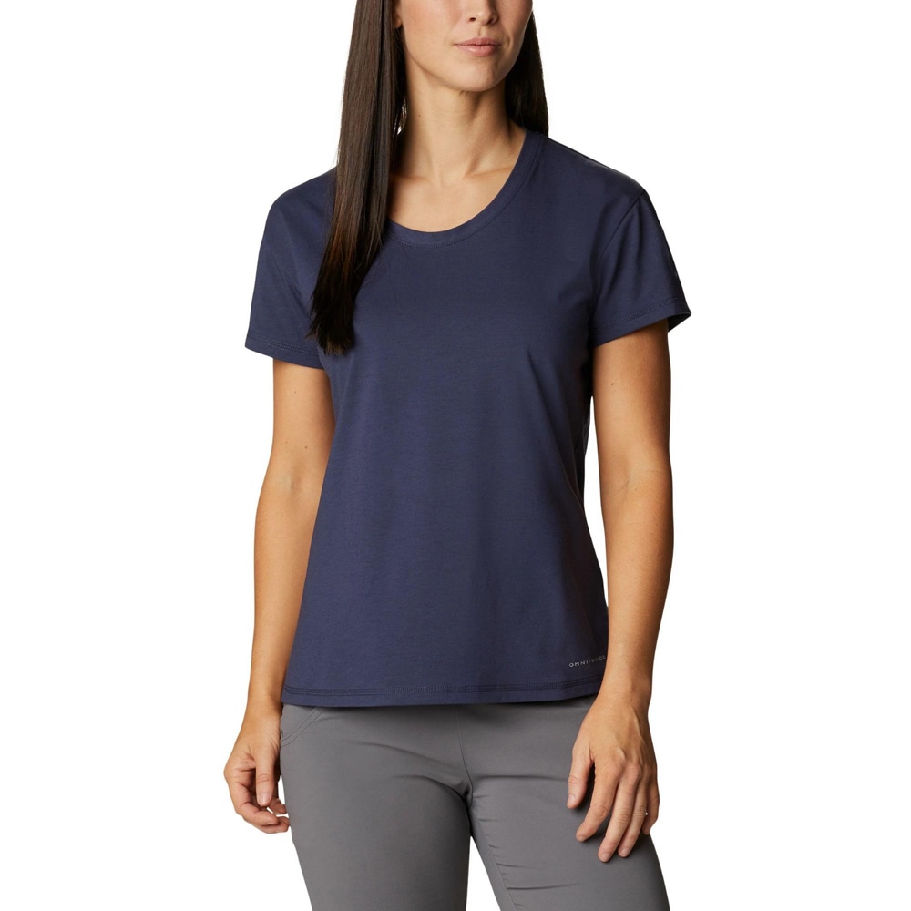 Tricou femei COLUMBIA Sun Trek Short Sleeve Tee, marimea S, albastru