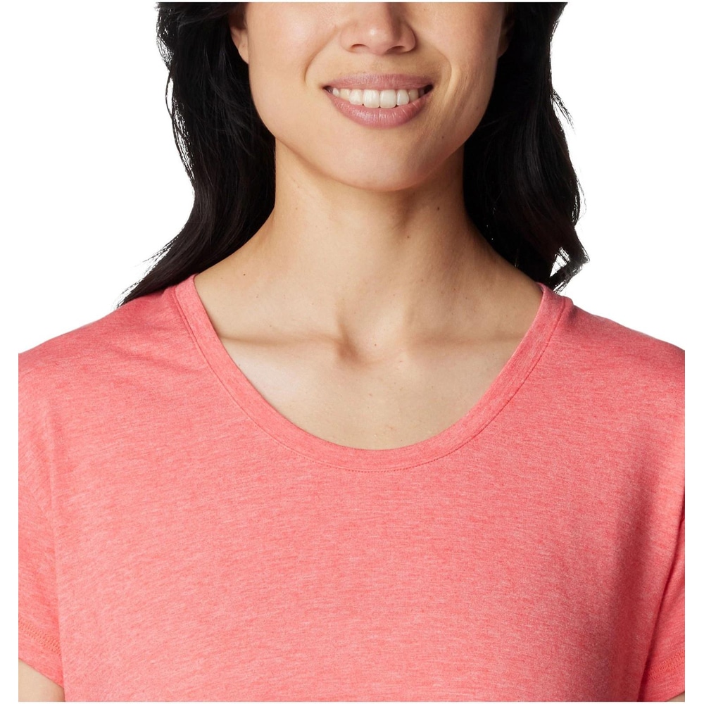 Tricou femei COLUMBIA Sun Trek Short Sleeve Tee, marimea S, rosu