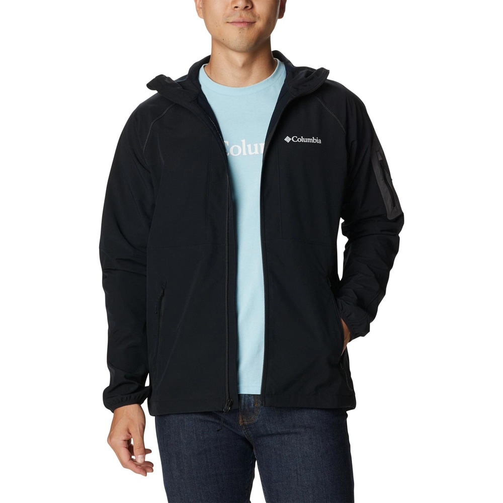 Jacheta barbati COLUMBIA Tall Heights Hooded Softshell, marimea S, negru