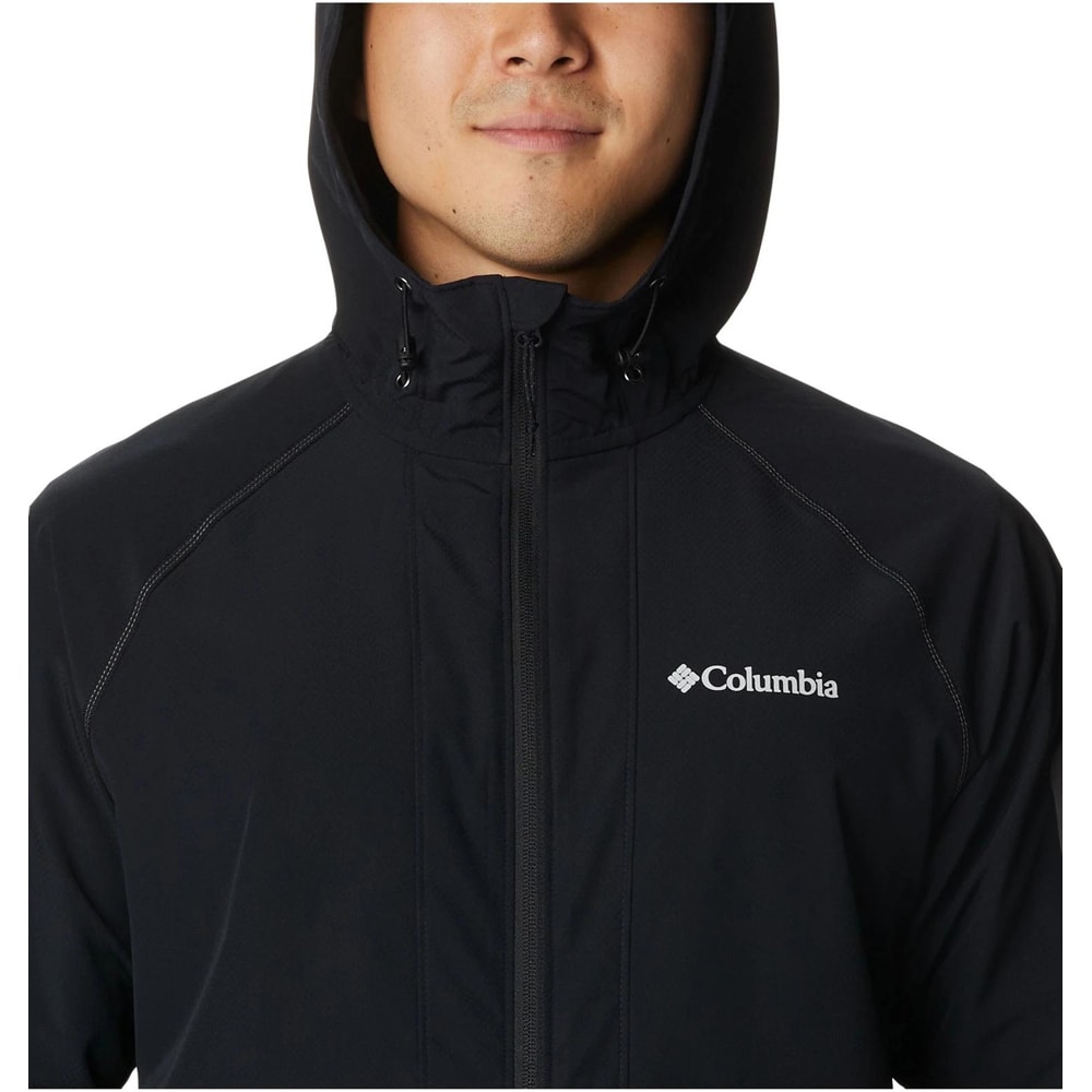 Jacheta barbati COLUMBIA Tall Heights Hooded Softshell, marimea S, negru