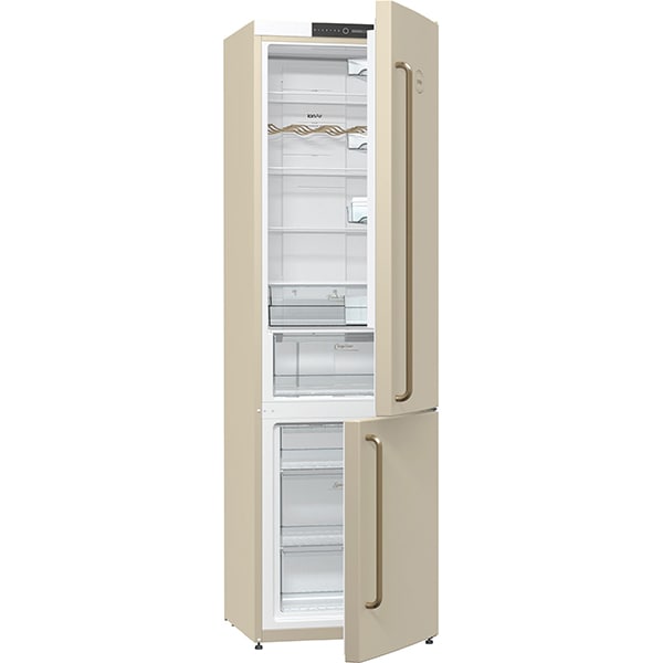 Combina frigorifica GORENJE NRK621CLI, No Frost Plus, 339 l, H 200 cm, Clasa A+, bej
