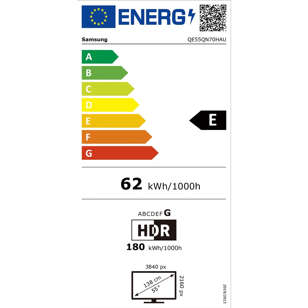 Televizor Neo QLED MiniLED Smart SAMSUNG 55QN70H, Ultra HD 4K, 138cm