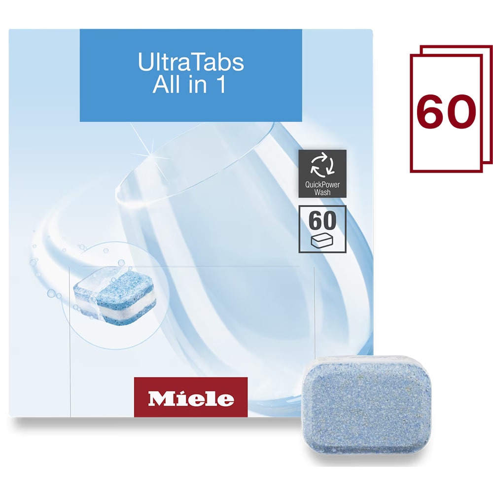 Detergent pentru masina de spalat vase MIELE UltraTabs All in One, 60 tablete