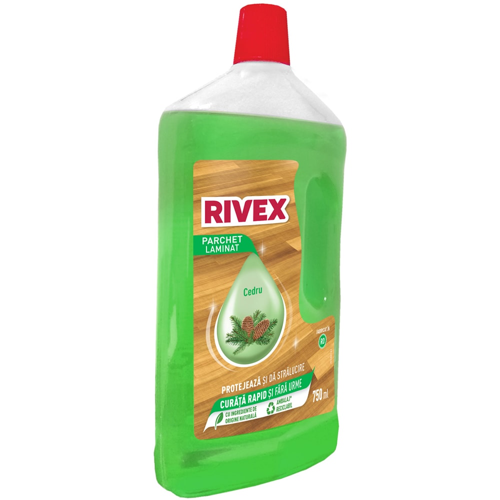 Solutie curatare parchet RIVEX Cedru, 750 ml