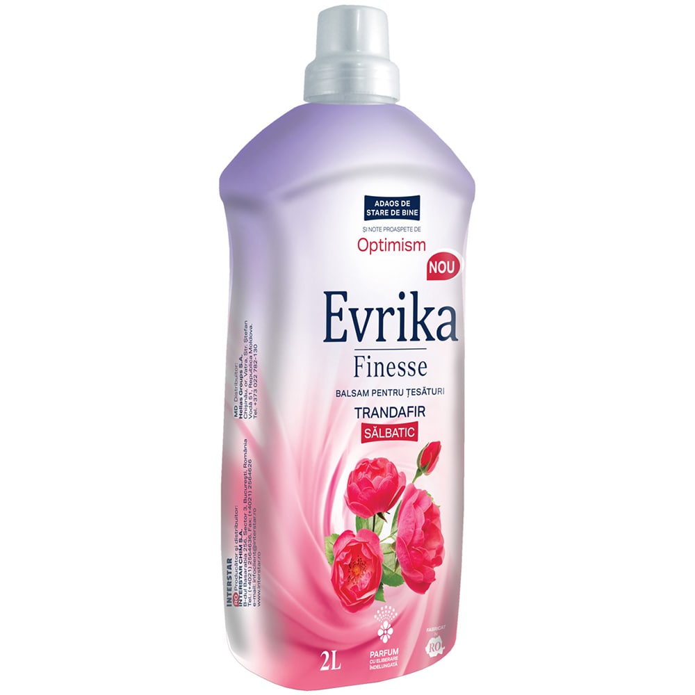 Balsam de rufe EVRIKA Finesse Trandafir Salbatic, 2 l