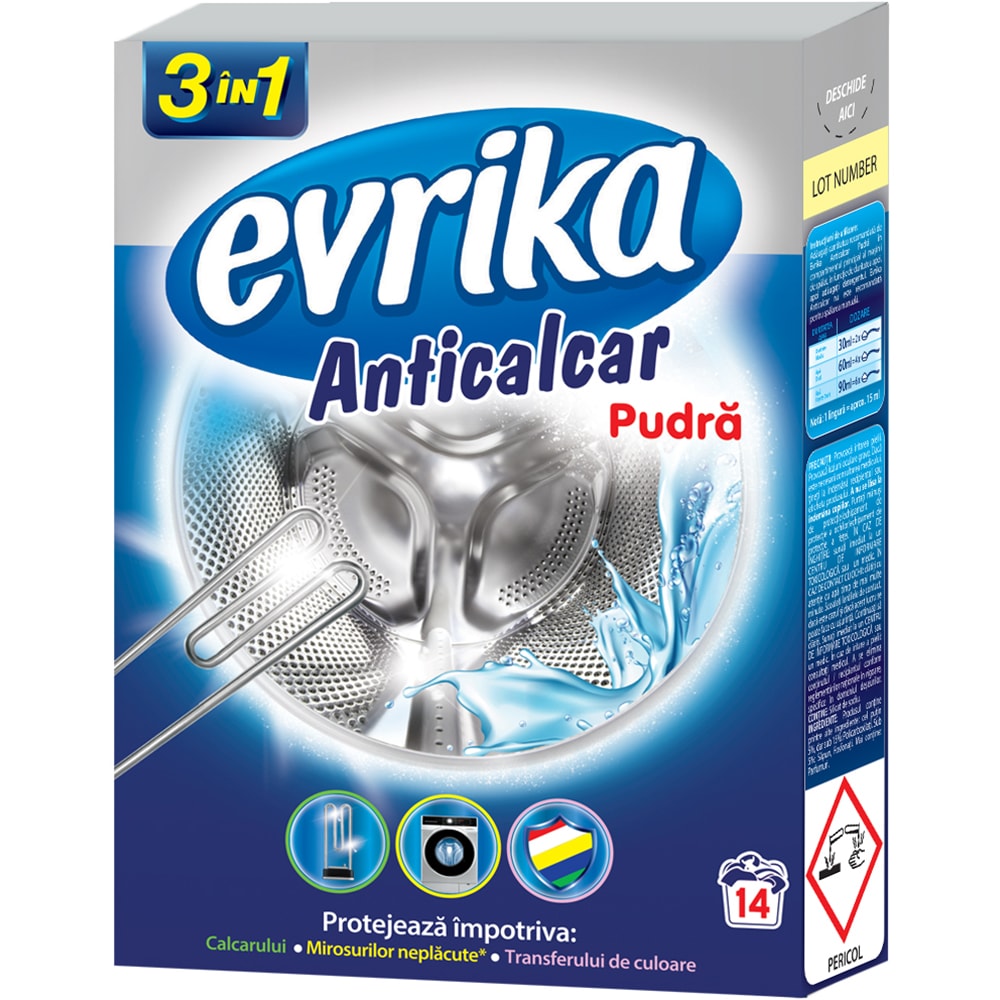 Pudra anticalcar EVRIKA, 420 g