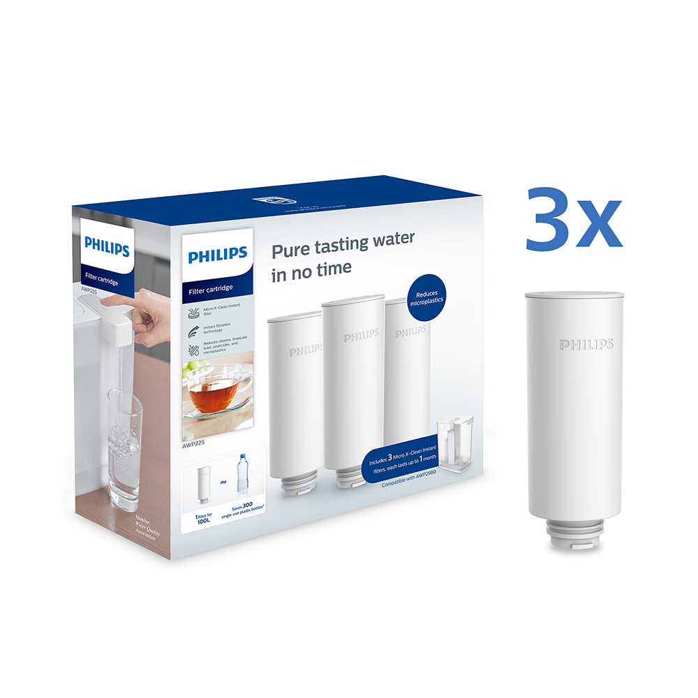 Filtru instant PHILIPS Micro X-Clean 218590, 3 buc, alb 