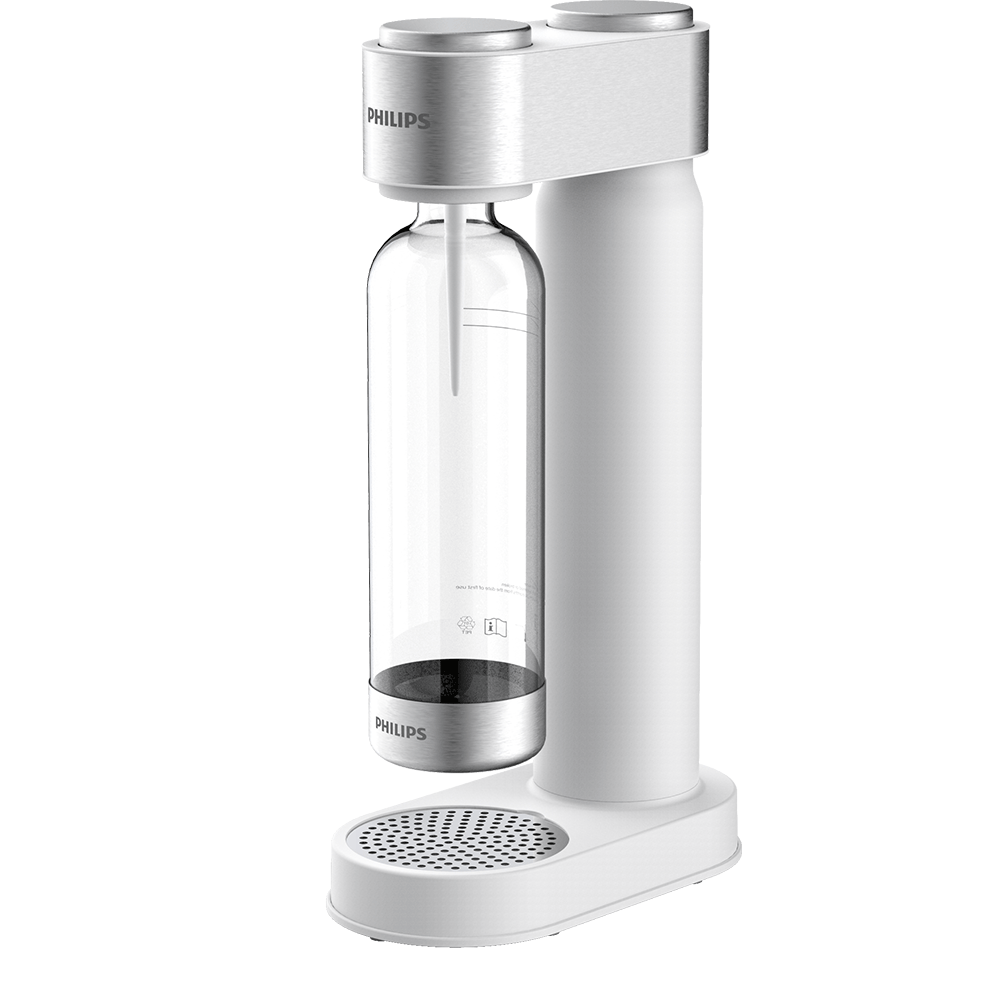 Aparat bauturi carbogazoase PHILIPS Viva 218617, alb-argintiu