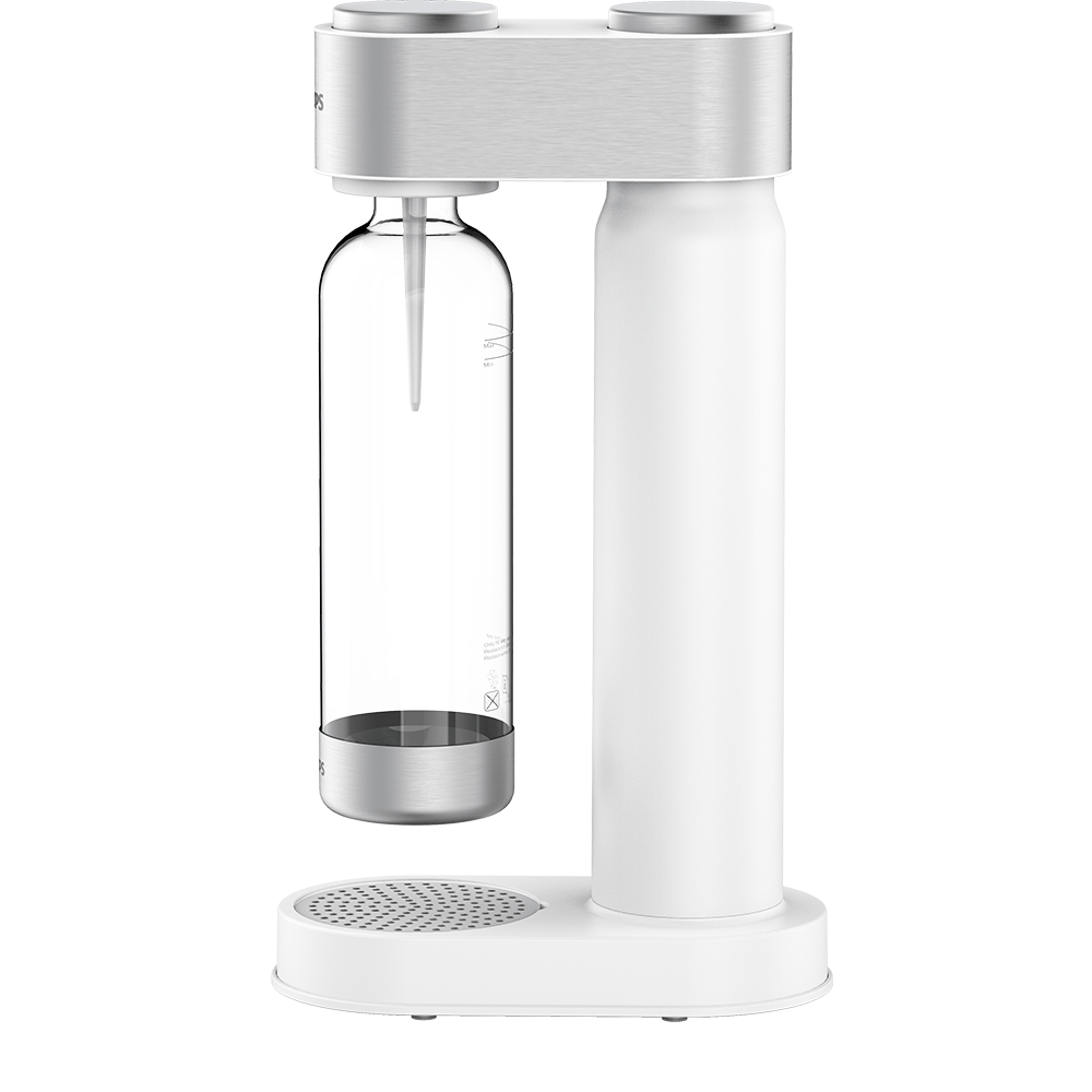 Aparat bauturi carbogazoase PHILIPS Viva 218617, alb-argintiu