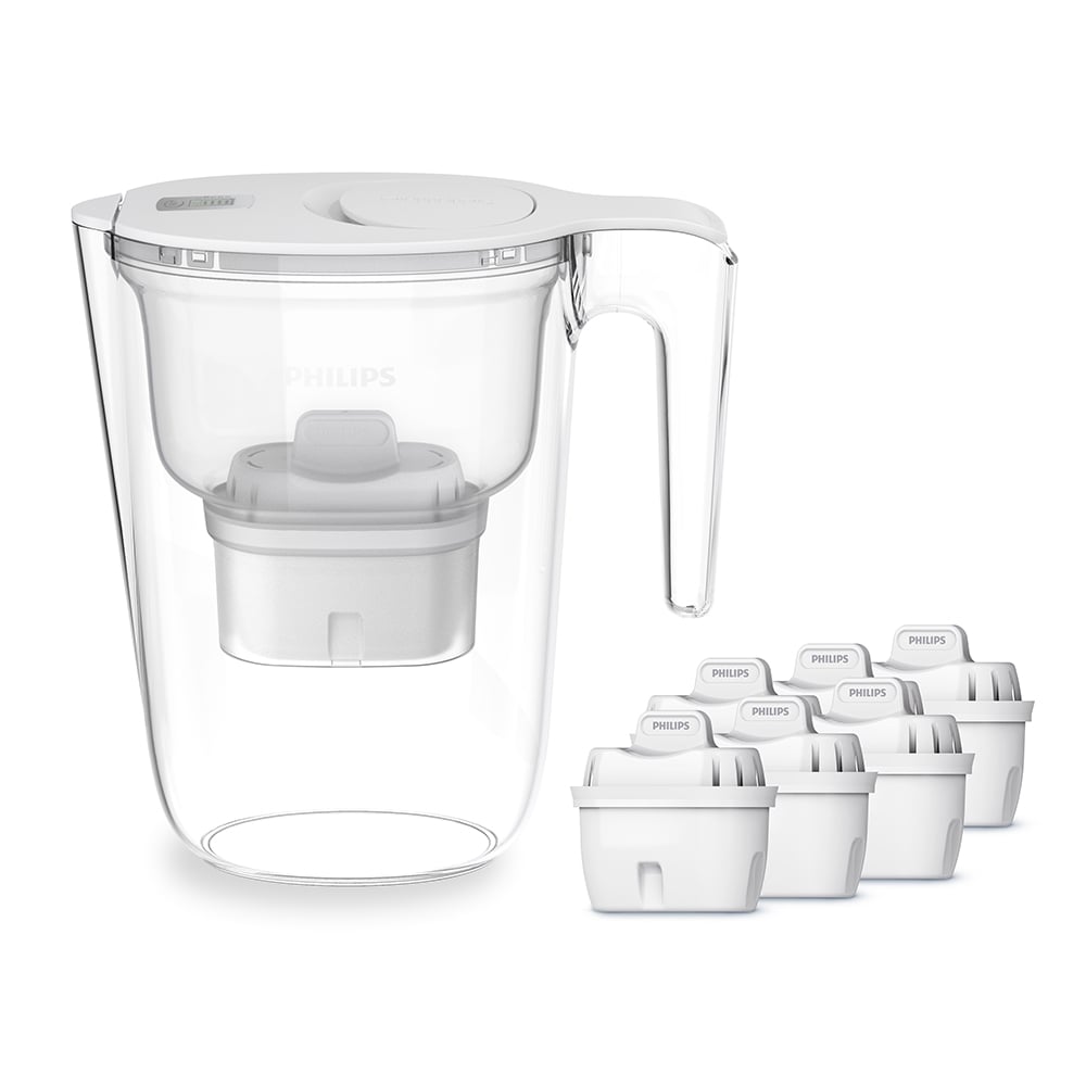 Cana filtranta PHILIPS 218628, 2.6l, alb-transparent