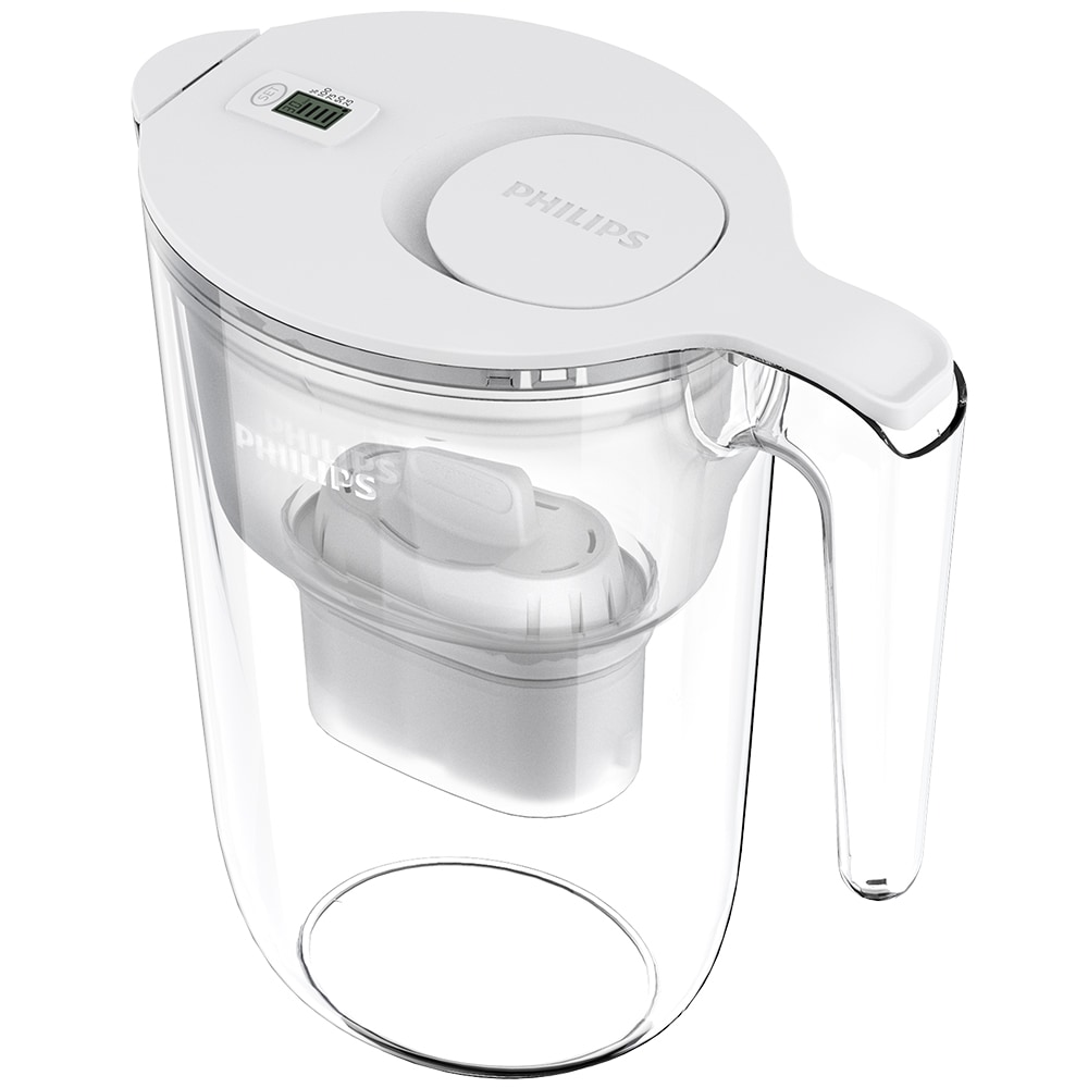 Cana filtranta PHILIPS + 3 filtre 225161, 2.6l, alb-transparent
