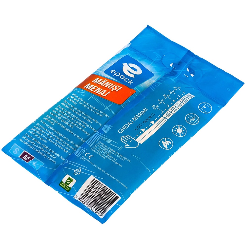 Manusi menaj EPACK 2255, latex, marimea M