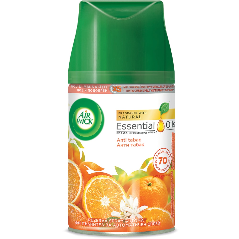 Rezerva odorizant de camera automat AIR WICK Freshmatic, Antitabac, 250 ml