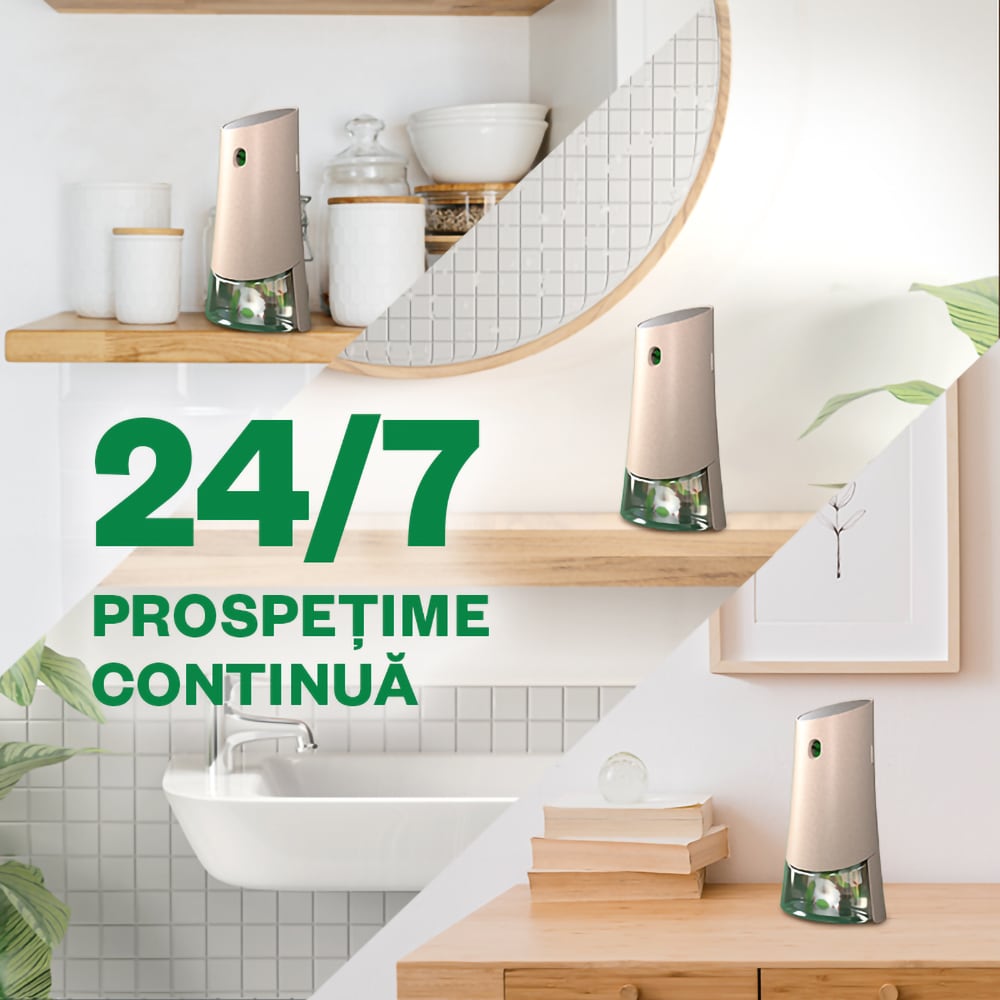 Rezerva odorizant de camera fara aerosoli AIR WICK, Bumbac proaspat, 228 ml