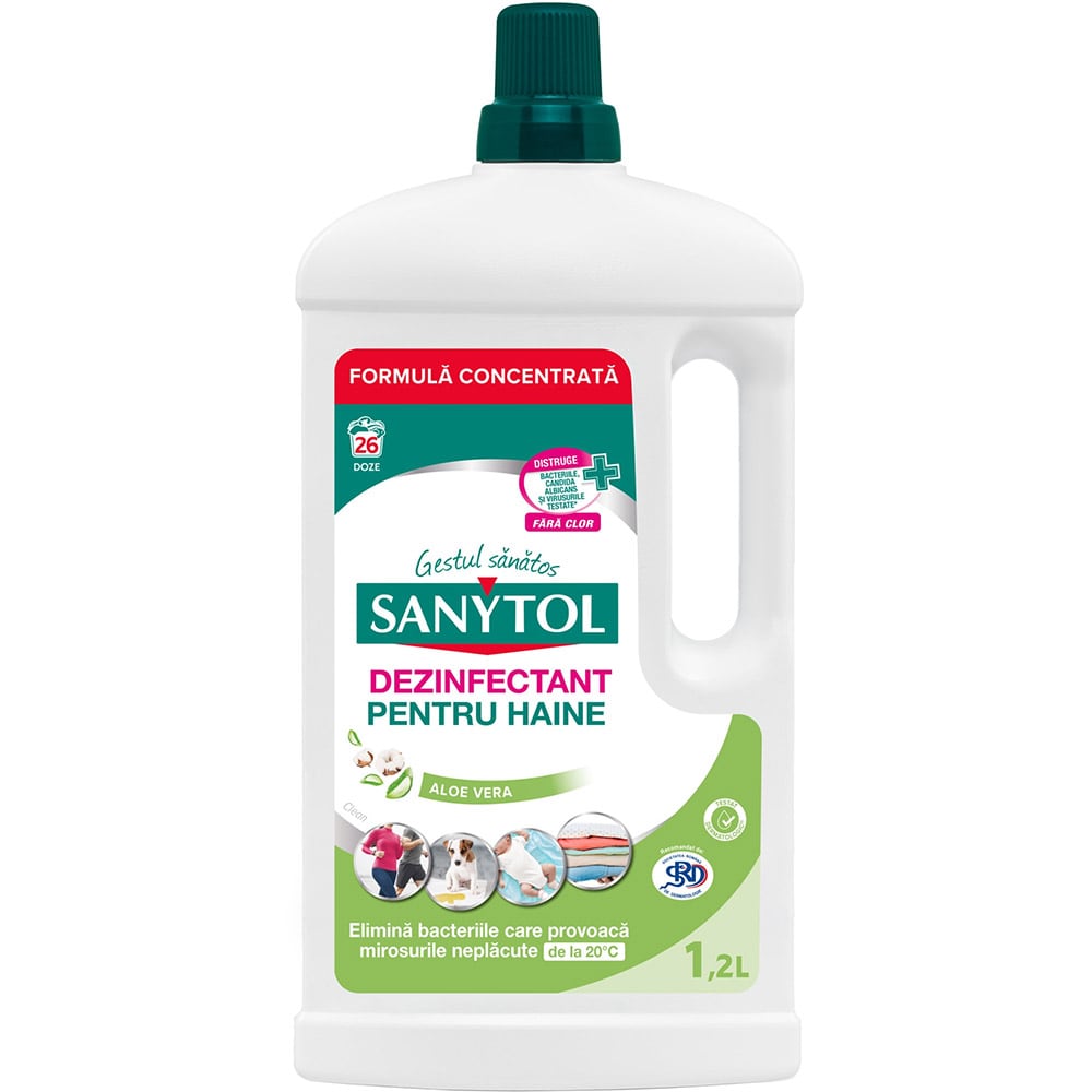 Dezinfectant haine SANYTOL Aloe Vera, 1.2 l